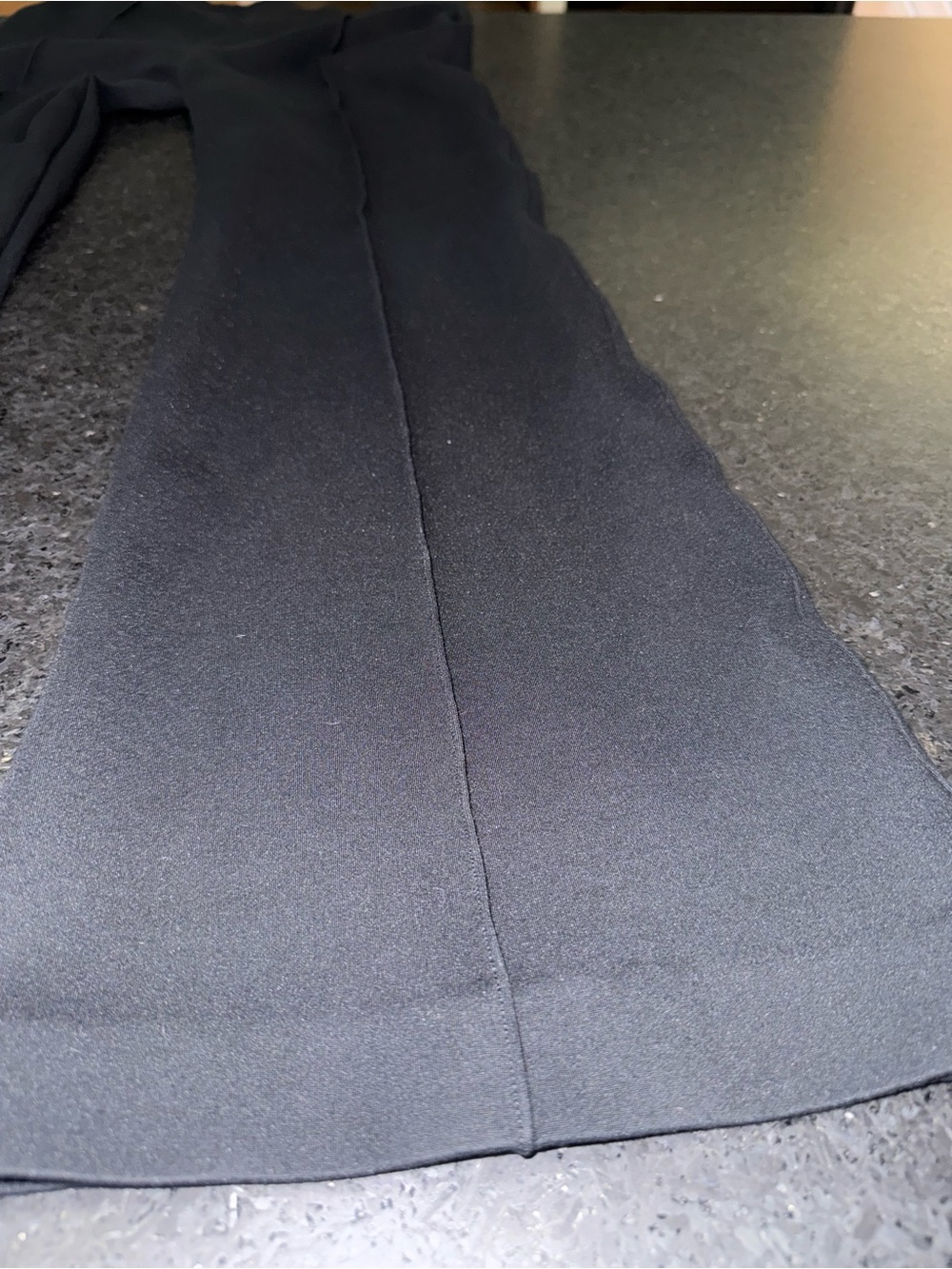 UEC SPANX BLACK SLIMMING Pintuck Pull on Point Flare Pants SZ M - Picture 14 of 15